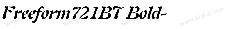 Freeform721BT Bold字体转换